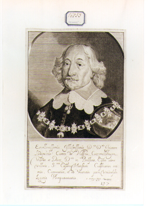 ritratto d'uomo (stampa) di Holsteijn Pieter I (sec. XVII)
