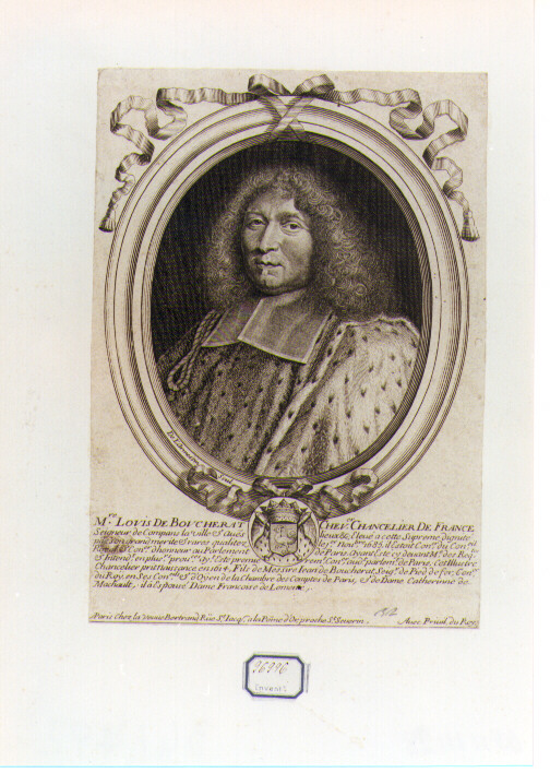 ritratto d'uomo (stampa) di De Larmessin Nicolas il Vecchio (seconda metà sec. XVII)