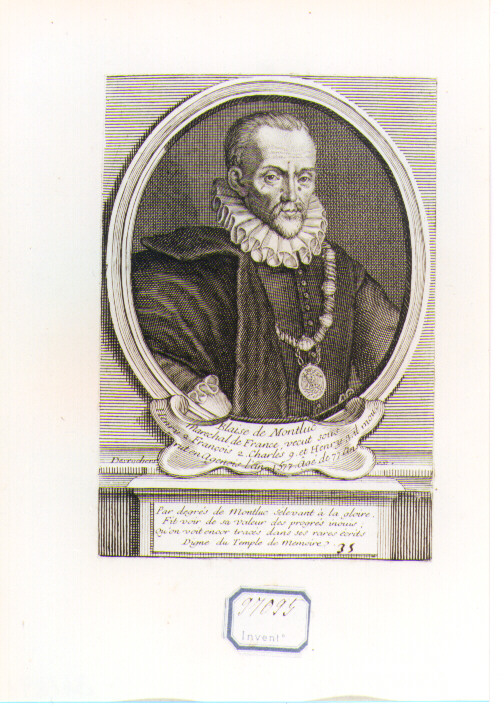 ritratto d'uomo (stampa) di Desrochers Etienne Jehandier (CERCHIA) (sec. XVIII)