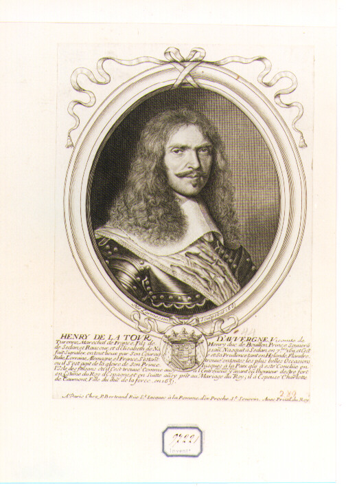 ritratto d'uomo (stampa) di De Larmessin Nicolas il Vecchio (sec. XVII)