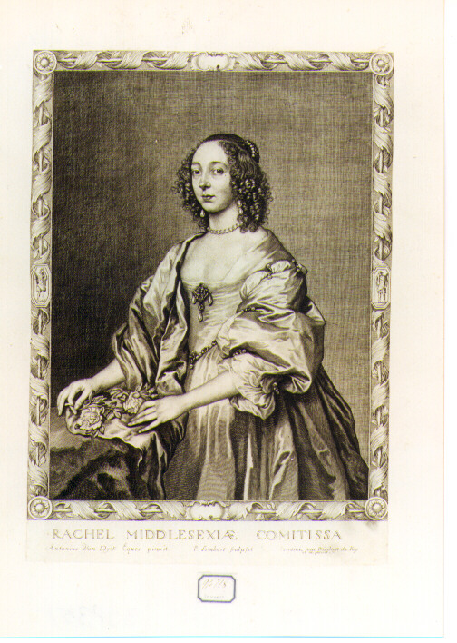 ritratto di Rachele Contessa del Middlesex (stampa) di Van Dyck Anton (sec. XVII)