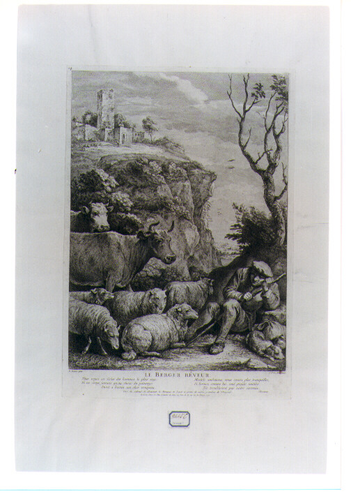 figura maschile (stampa) di Le Bas Jacques Philippe (sec. XVIII)