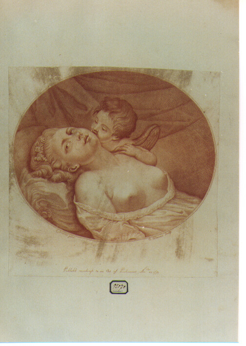 Venere e Cupido (stampa a colori) di Albanesi Angelo (sec. XVIII)