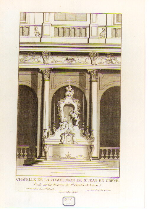 architettura (stampa) di Blondel Jacques François (seconda metà sec. XVIII)
