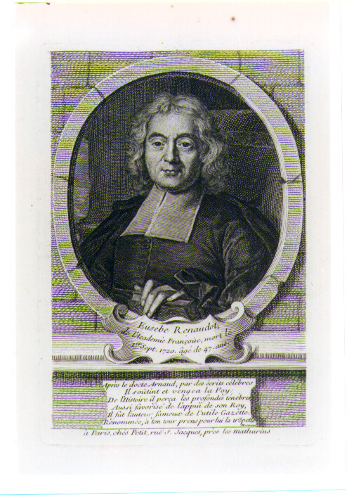 ritratto d'uomo (stampa) di Petit Gilles Edme (CERCHIA) (sec. XVIII)