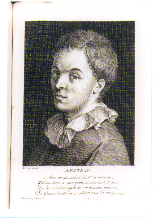 ritratto d'uomo (stampa) di Watteau Antoine (CERCHIA) (sec. XVIII)