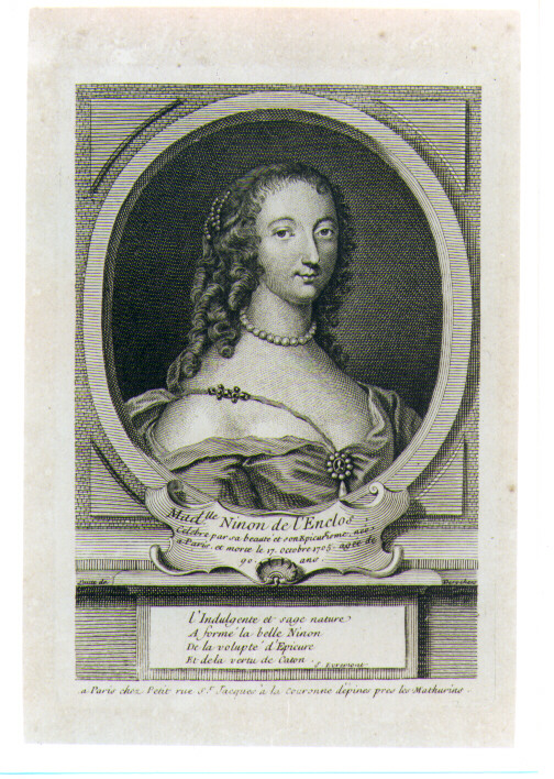 ritratto di donna (stampa) di Desrochers Etienne Jehandier (CERCHIA) (prima metà sec. XVIII)