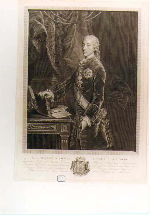 ritratto di W. A. Principe di Kaunitz (stampa) - ambito austriaco (sec. XVIII)