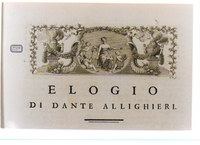 ALLEGORIA DELLA POESIA (stampa) di Allegrini Francesco (sec. XVIII)