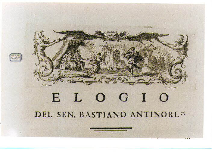 ORFEO ED EURIDICE (stampa) di Zocchi Giuseppe, Allegrini Francesco (sec. XVIII)