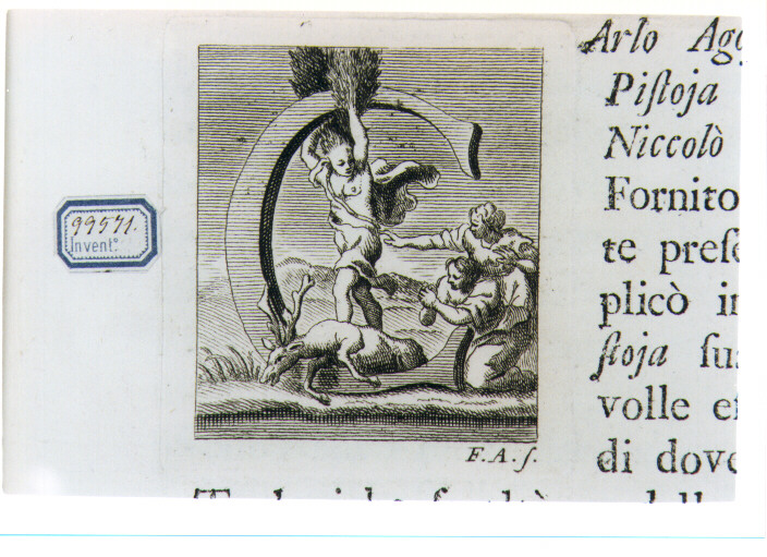 CAPOLETTERA C CON CIPARISSO (stampa) di Allegrini Francesco (sec. XVIII)