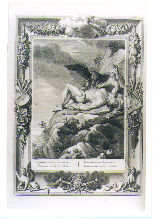 PROMETEO (stampa) di Picart Bernard (CERCHIA), Van Diepenbeeck Abraham (sec. XVIII)