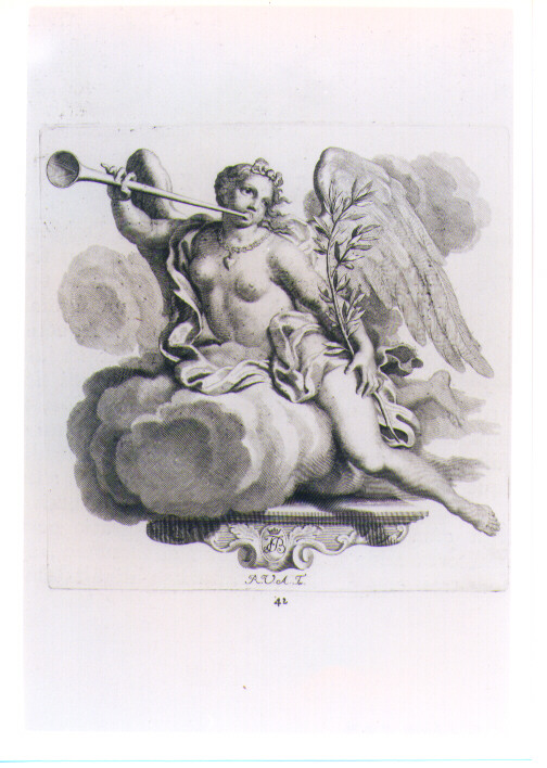 ALLEGORIA DELLA GLORIA (stampa) di Van Audenaerde Robert (sec. XVIII)