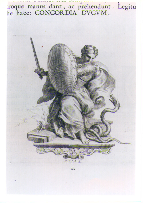 FIGURA ALLEGORICA FEMMINILE (stampa) di Van Audenaerde Robert (sec. XVIII)