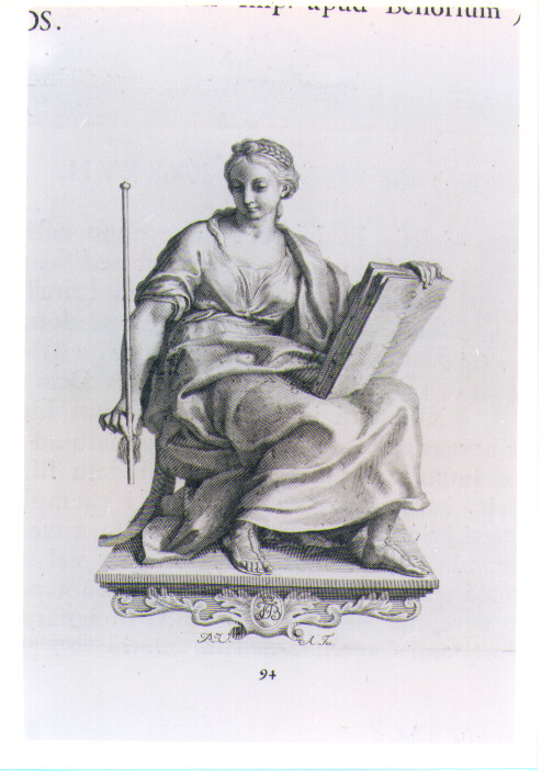 FIGURA ALLEGORICA FEMMINILE (stampa) di Van Audenaerde Robert (sec. XVIII)