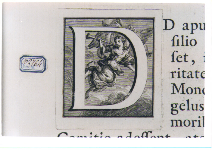 CAPOLETTERA D CON ANGELO TUBICINE (stampa) di Van Audenaerde Robert (sec. XVIII)