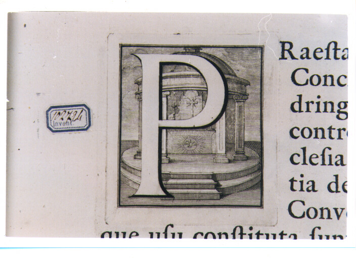 CAPOLETTERA P CON VEDUTA DI CAPPELLA (stampa) di Van Audenaerde Robert (sec. XVIII)