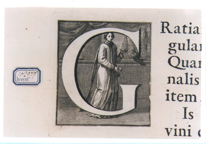 CAPOLETTERA G CON PRELATO (stampa) di Van Audenaerde Robert (sec. XVIII)