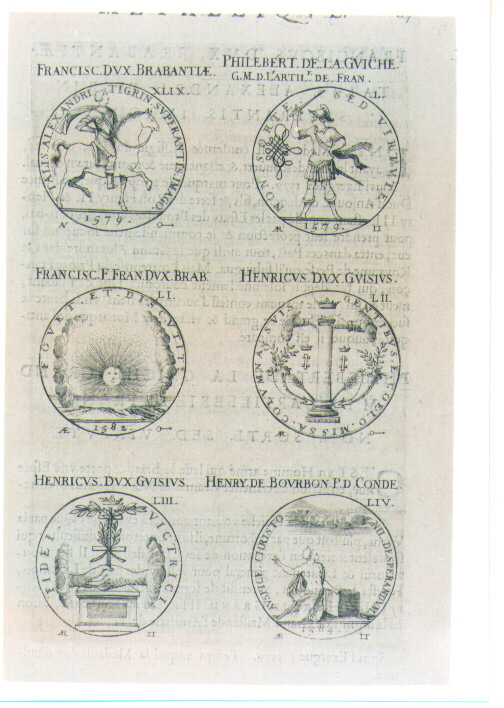 SEI MEDAGLIE DI PRINCIPI FRANCESI (stampa) di De Bie Jacques detto Jacobus Biesius (sec. XVII)