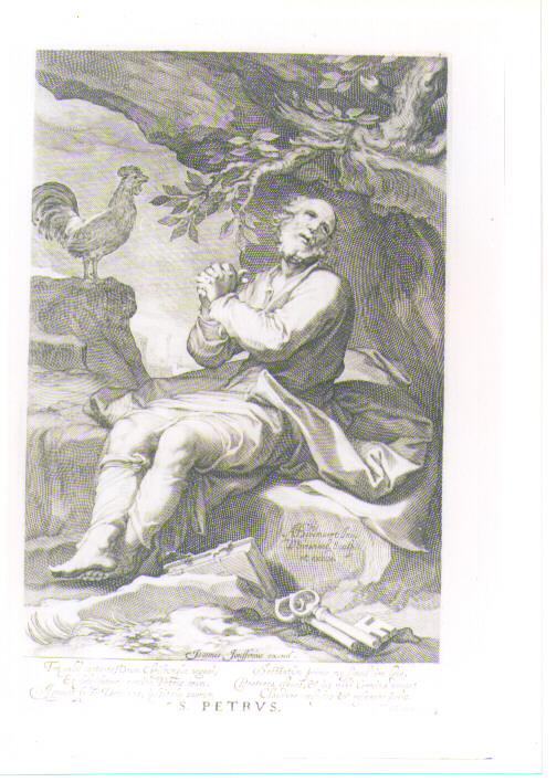 SAN PIETRO PENITENTE (stampa) di Bloemaert Abraham, Swanenburgh Willem II (sec. XVIII)