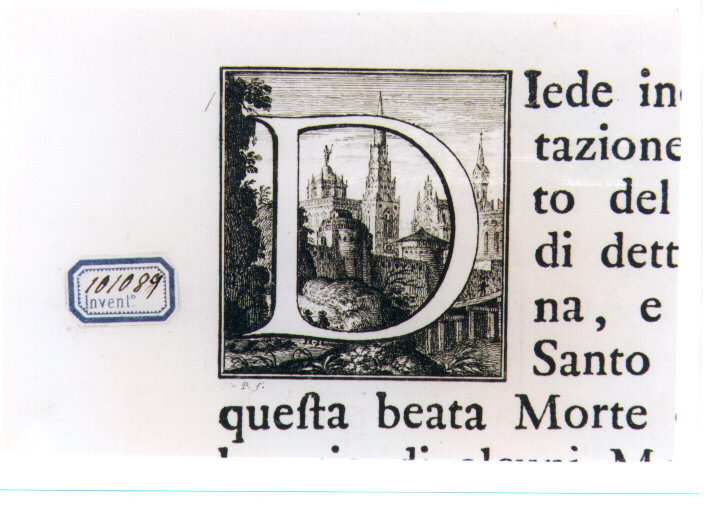 CAPOLETTERA D (stampa) di Panfili Pio (sec. XVIII)