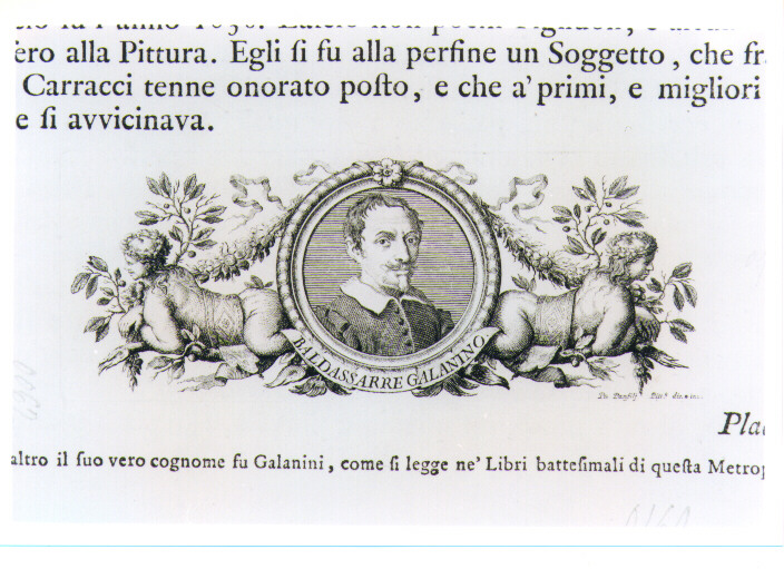 RITRATTO DI BALDASSARRE GALANINI (stampa) di Panfili Pio (sec. XVIII)