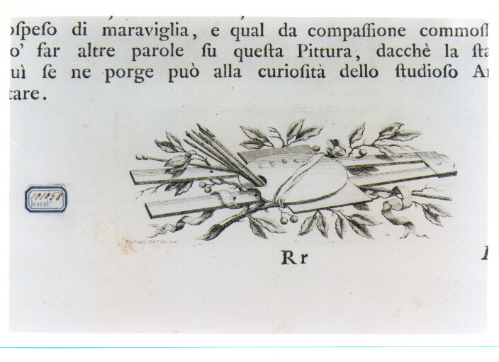 ELEMENTO DECORATIVO (stampa) di Panfili Pio (sec. XVIII)