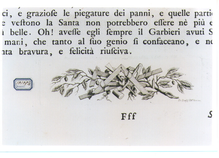 ELEMENTO DECORATIVO (stampa) di Panfili Pio (sec. XVIII)