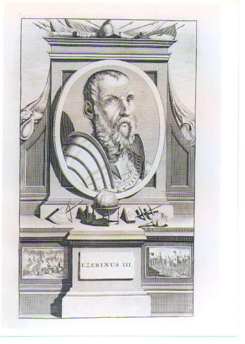RITRATTO DI EZERINO III (stampa) di Pool Matthys (CERCHIA) (sec. XVIII)