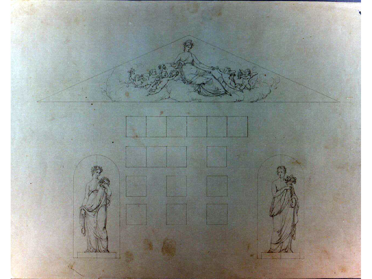 figure allegoriche (disegno) di Niccolini Antonio (sec. XIX)