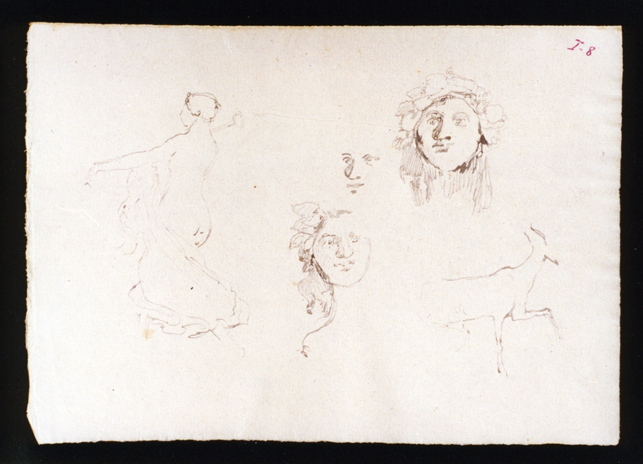 studi di figure (disegno) di Vetri Paolo (fine/inizio secc. XIX/ XX)