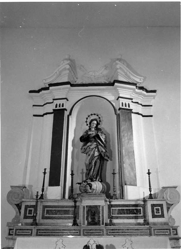 mostra architettonica d'altare - bottega campana (sec. XX)