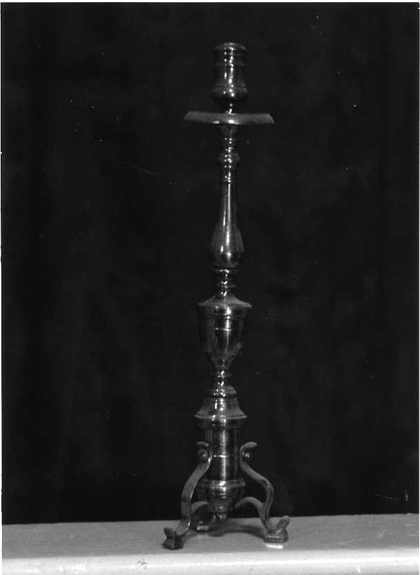 candelabro, serie - bottega campana (seconda metà sec. XIX)