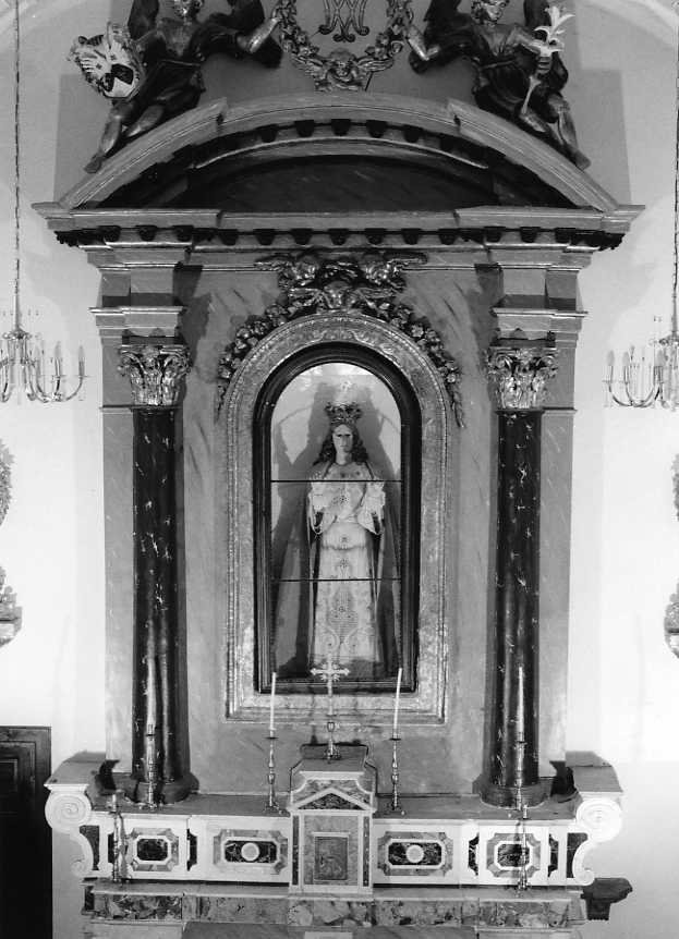 mostra architettonica d'altare - bottega campana (metà sec. XIX)