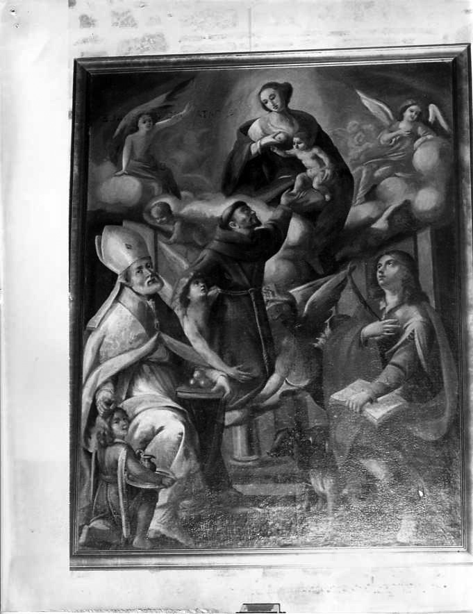 Madonna del Carmelo e santi (dipinto) - ambito campano (sec. XVII)