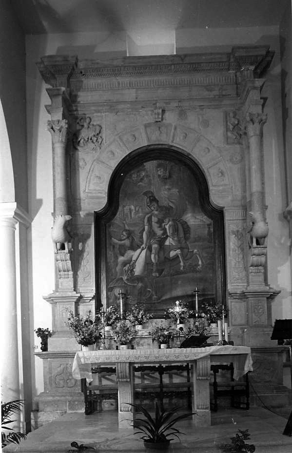 cornice di pala d'altare - ambito campano (sec. XVI)