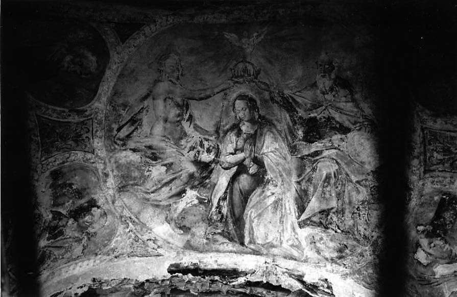 incoronazione di Maria Vergine (dipinto) - ambito campano (sec. XVI)