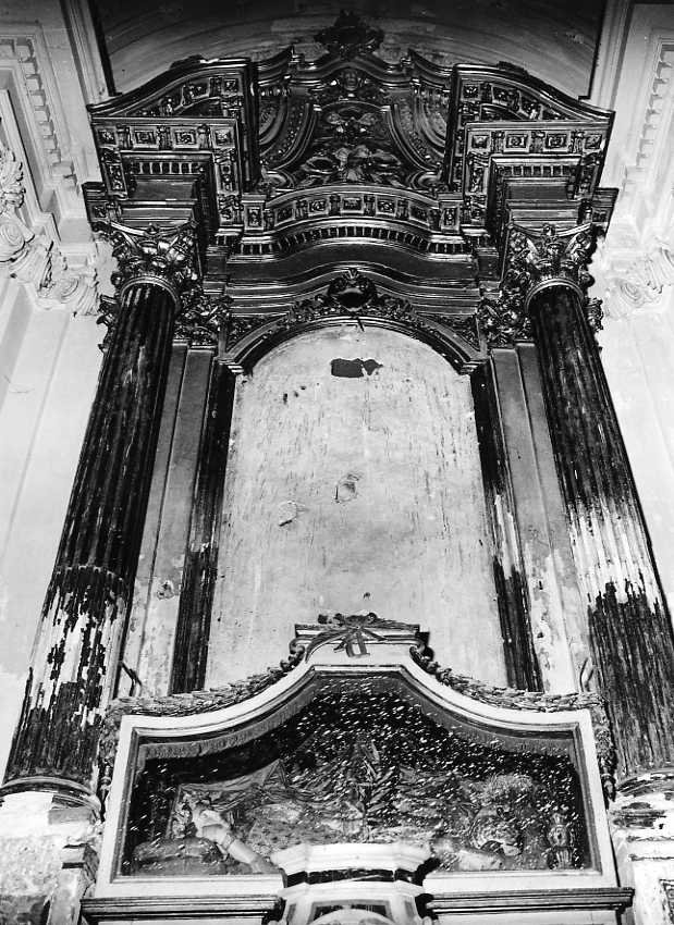 mostra architettonica d'altare - bottega campana (sec. XVIII)