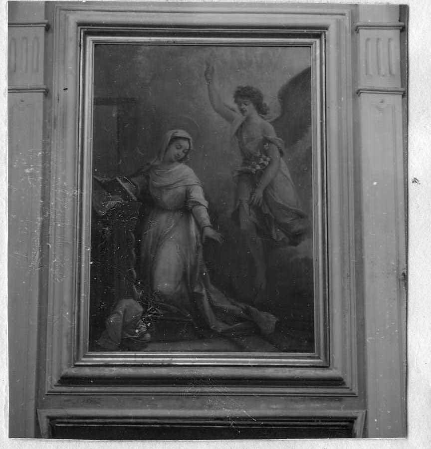 Madonna annunciata e Angelo annunciante (dipinto) di Scognamiglio Carlo (sec. XIX)