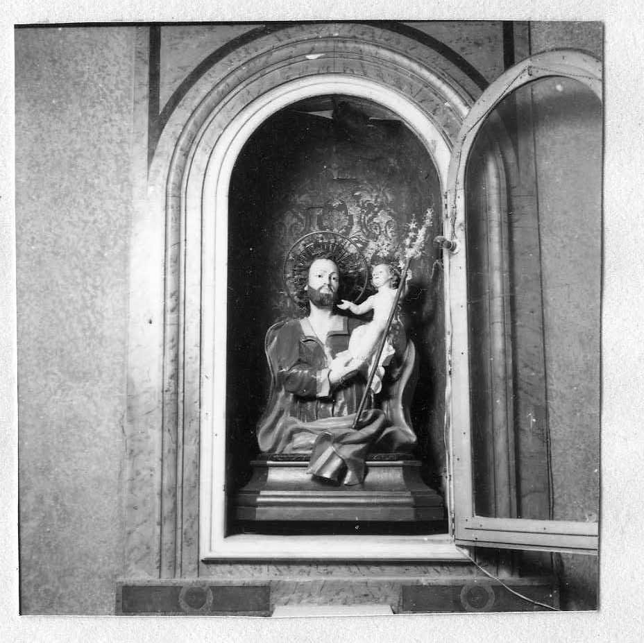 San Giuseppe e Gesù Bambino (busto composto) - bottega campana (prima metà sec. XIX)