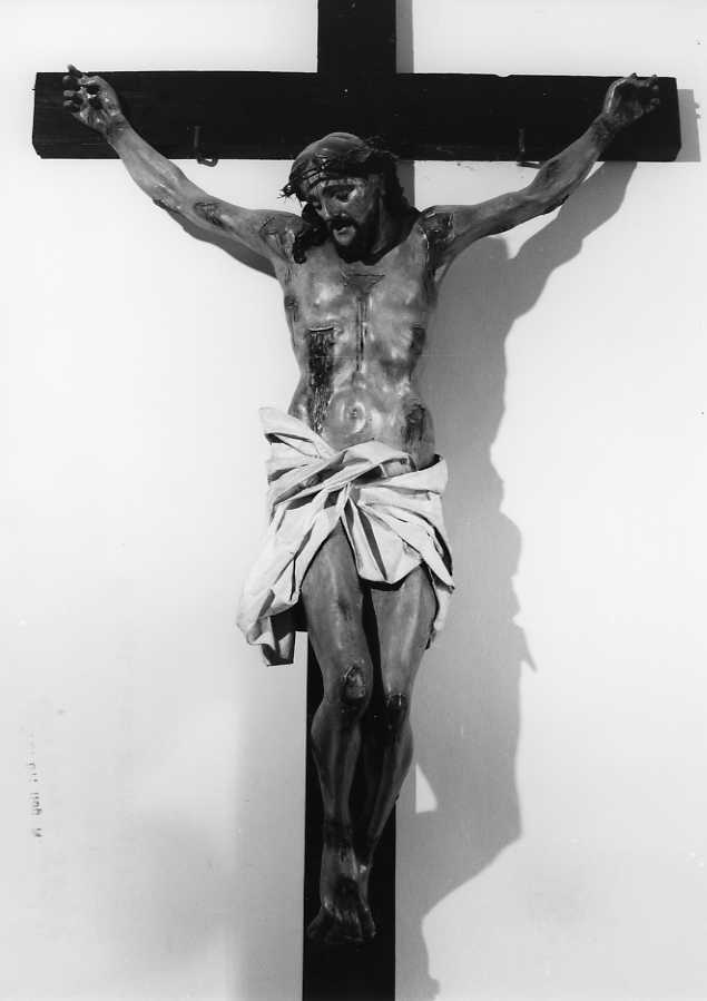 Cristo crocifisso (crocifisso) - bottega campana (seconda metà sec. XIX)