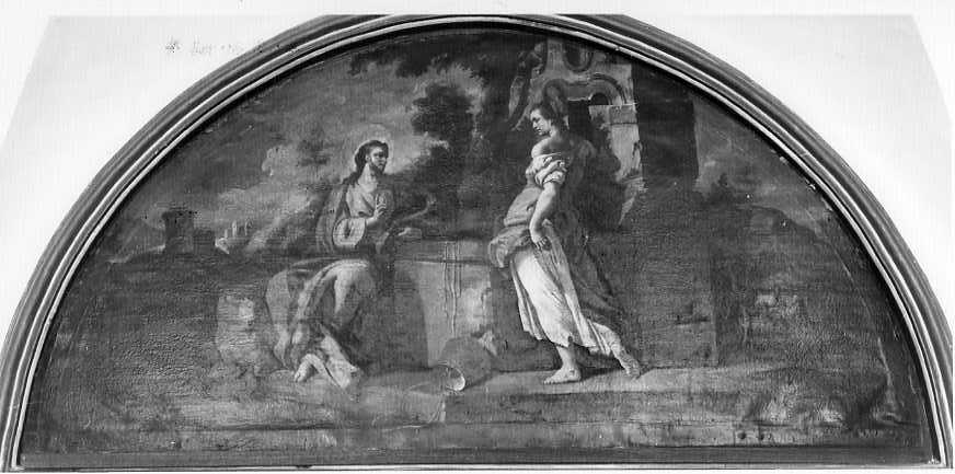 Cristo e la samaritana al pozzo (dipinto) di De Falco Paolo (attribuito) (prima metà sec. XVIII)
