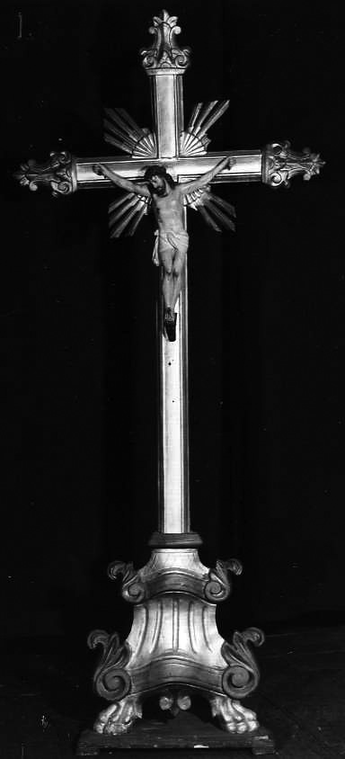 Cristo crocifisso (croce d'altare) - bottega campana (seconda metà sec. XVIII)