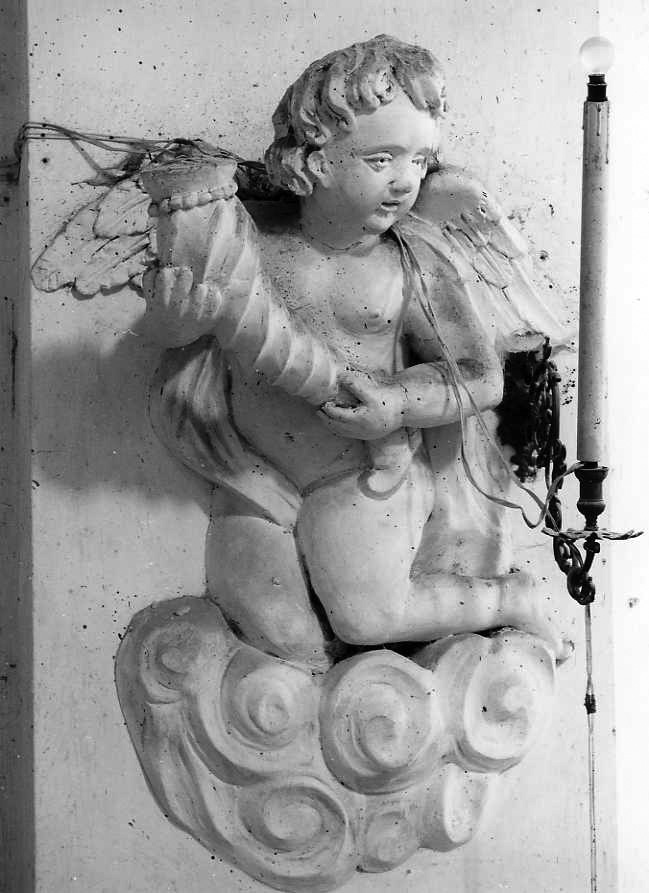 angelo reggicandelabro (candelabro, serie) - bottega campana (sec. XIX)