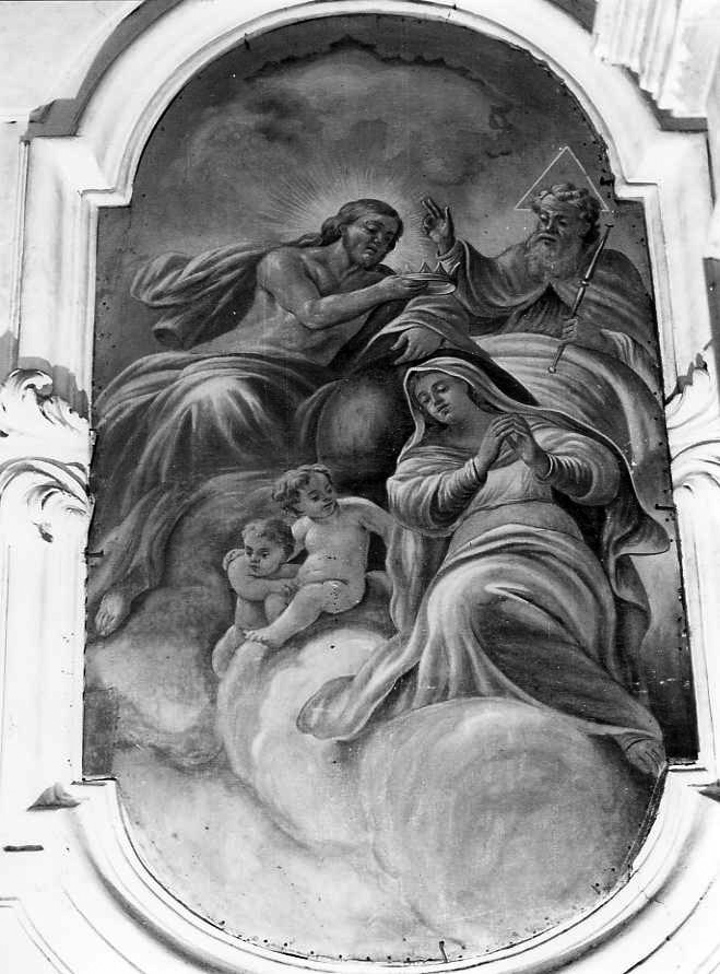 incoronazione di Maria Vergine (dipinto) - ambito campano (seconda metà sec. XVIII)