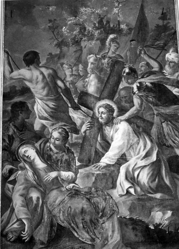 salita di Cristo al monte Calvario (dipinto) - ambito campano (seconda metà sec. XVIII)