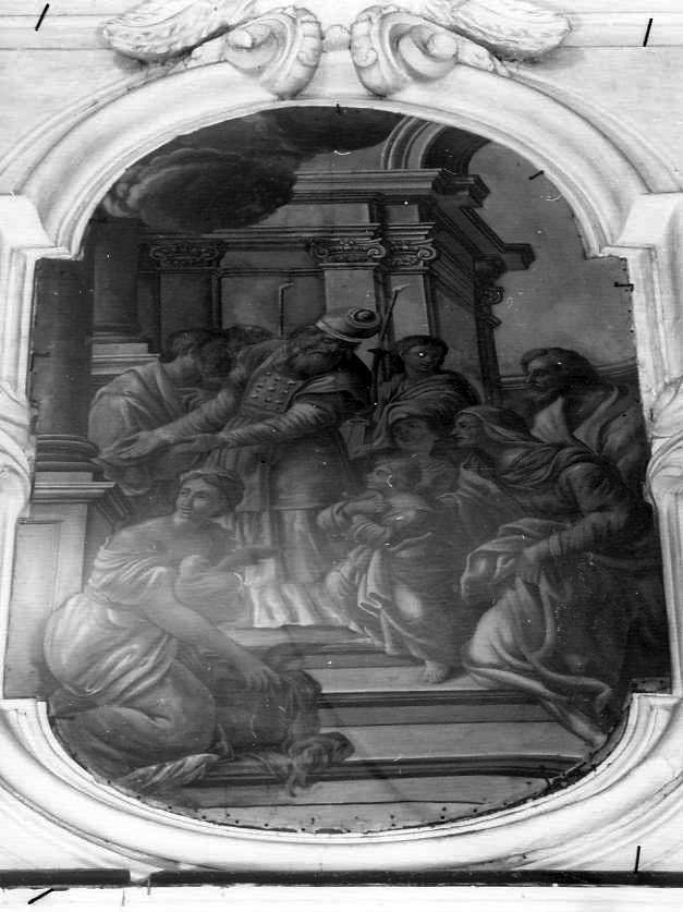 presentazione di Maria Vergine al tempio (dipinto) - ambito campano (seconda metà sec. XVIII)