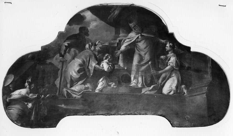 presentazione di Maria Vergine al tempio (dipinto) - ambito campano (prima metà sec. XVIII)