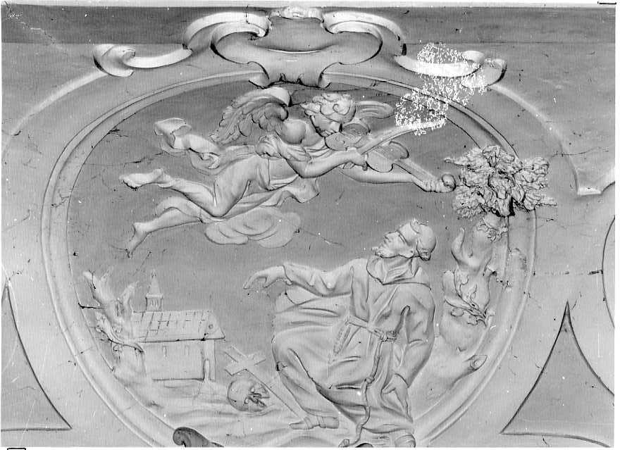 estasi di San Francesco d'Assisi (rilievo) - bottega campana (prima metà sec. XVIII)