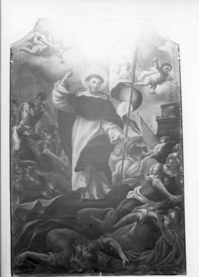 vittoria di Lepanto per intercessione di San Domenico (dipinto) - ambito napoletano (sec. XVIII)